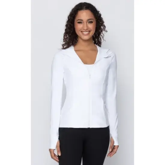 Yogalicious - Women's Slim Fit Hooded Track Jacket image {16}