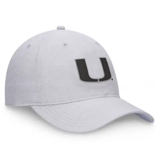 NCAA Miami Hurricanes Unstructured Chambray Cotton Hat image {2}