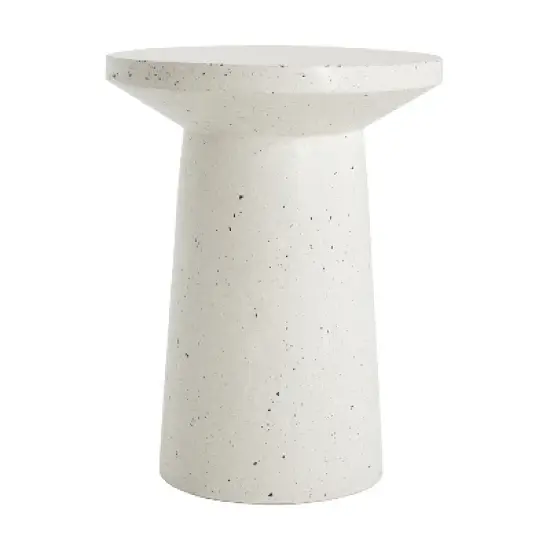 Christopher Knight Home Nikolai Outdoor Handcrafted Lightweight Concrete Side Table image {1}