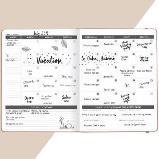 Undated Planner PRO Weekly 8.5"x11" Rose Gold - Clever Fox image {3}