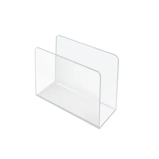 Azar Displays Clear Acrylic Desk File Holder- Medium, 4-Pack image {3}