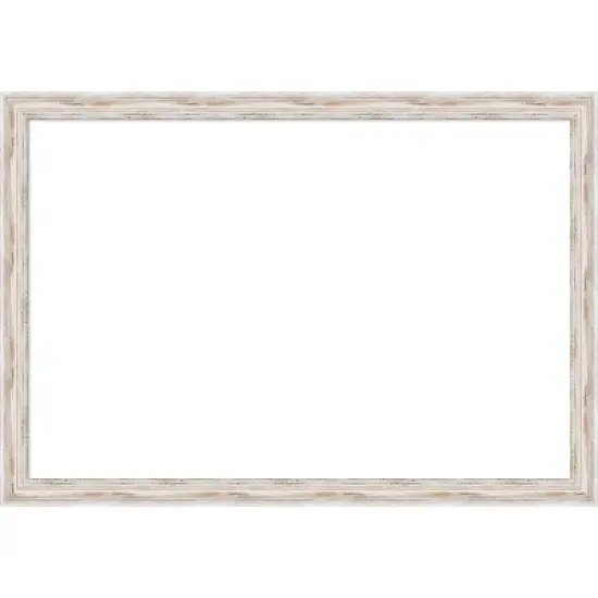 Amanti Art Alexandria White Wash Narrow Framed Dry Erase Magnetic Board image {17}
