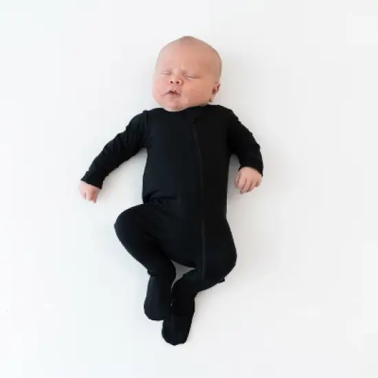 Kyte Baby Zippered Footie in Midnight image {1}