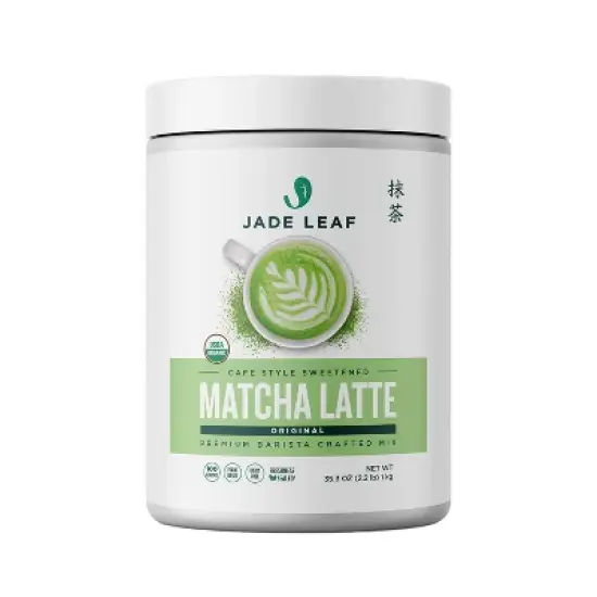 Jade Leaf Matcha Organic Cafe Style Sweetened Original Matcha Latte Mix - 35.3oz image {6}