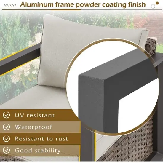 EROMMY 7 Piece Sofa Seating Group with Cushions image {6}