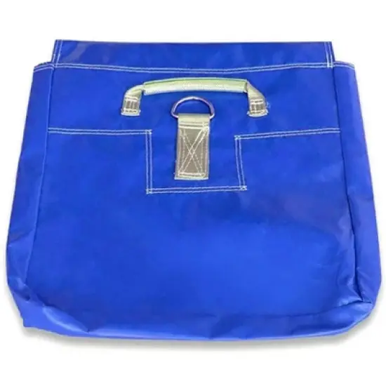 Moose Supply Vinyl Sand Bag Cover Extra Durable Strong PVC to Anchor Inflatables, Tents and More, 21"x21" 50 Pound Capacity, Blue 10 Pack image {3}