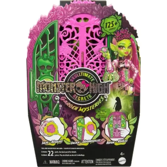 Monster High 10.5" Skulltimate Secrets Garden Mysteries Playset, Venus McFlytrap Doll with 19+ Surprises image {5}