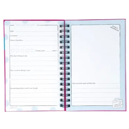 Travel Journal for Kids 8.5"x5.5" Pink - Kahootie Co image {4}