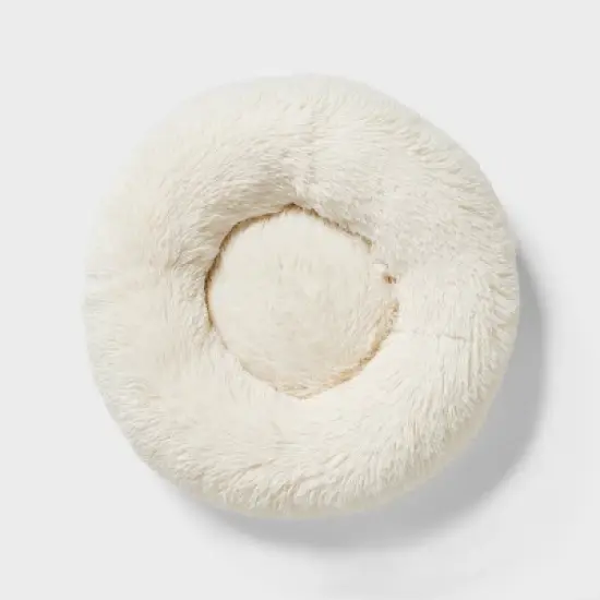 Donut Bolster Dog Bed - Boots & Barkley&trade; - Cream image {1}