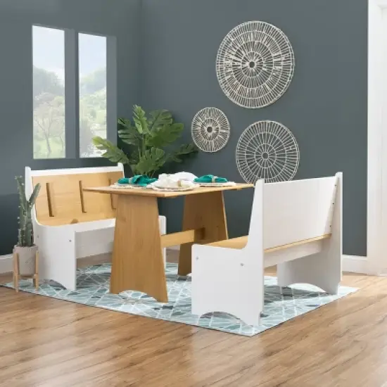 Large Merrill Back Rest Bench - Linon image {14}