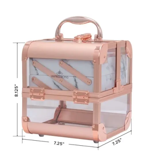 Impressions Vanity Savvy SlayCube&reg; Makeup Travel Case with Mirror image {2}