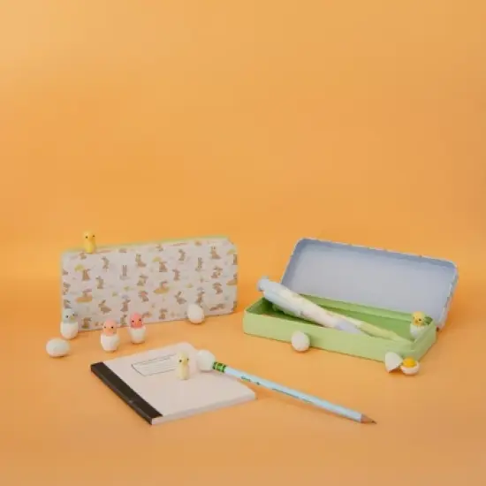Daydream Society - Bunnies In The Garden Pencil Case - Pack of 1 Metal Case image {1}