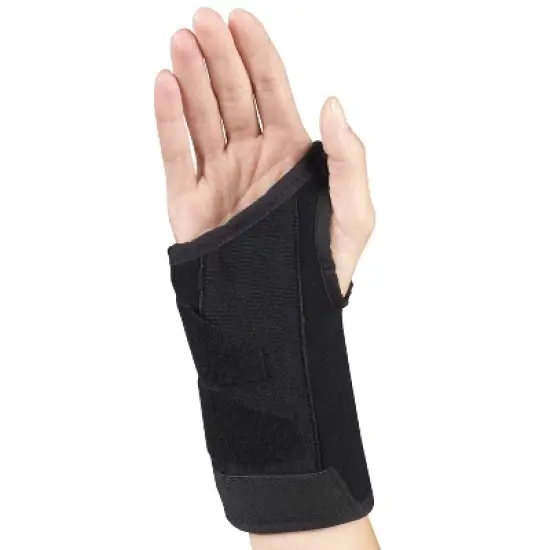 OTC Wrist Splint, 6-Inch, Select Series, Black, Right image {1}