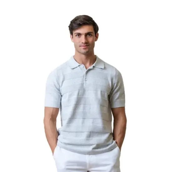 Hope & Henry Mens' Short Sleeve Sweater Polo image {5}