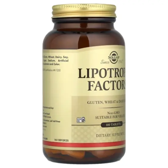 Solgar Lipotropic Factors, 100 Tablets image {3}