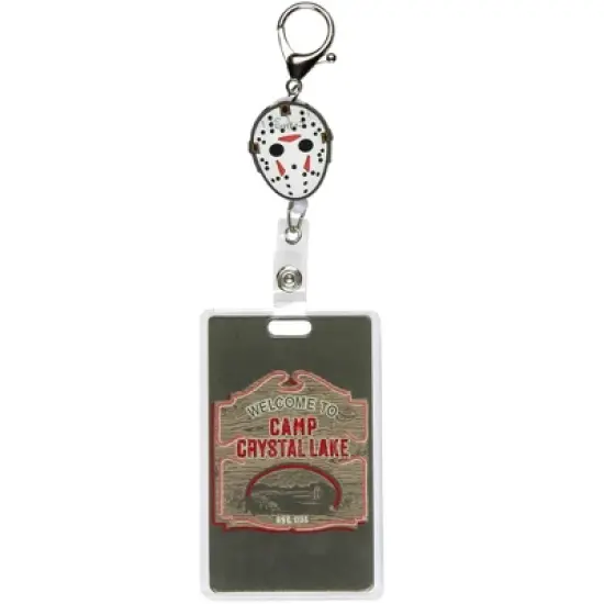 Friday The 13th Lanyard ID Badge Holder Jason Mask Badge Reel ID Badge Holder Retractable Lanyard image {4}
