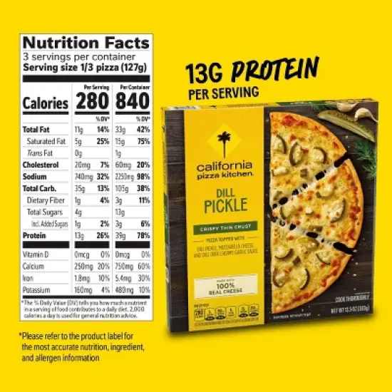 California Pizza Kitchen Dill Pickle Frozen Pizza - 14.7oz image {5}