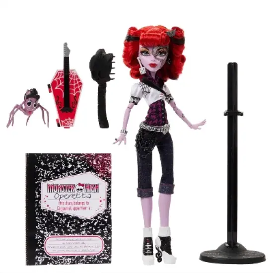 Monster High Boo-riginal Creeproduction Operetta Doll with Diary, Doll Stand and Pet image {5}