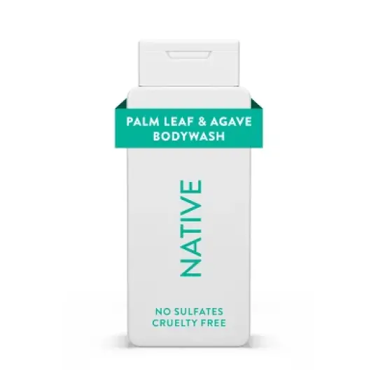 Native Body Wash for Men & Women - Sulfate Free - Palm Leaf & Agave - 18 fl oz image {9}