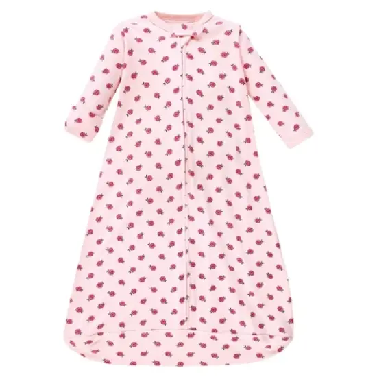 Hudson Baby Infant Girl Cotton Long-Sleeve Wearable Sleeping Bag, Sack, Blanket, Roses image {3}