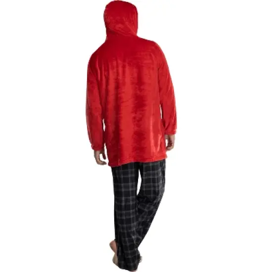 DC Comics Justice League Mens Oversized Faux-Shearling Sweatshirt Lounge Hoodie image {2}