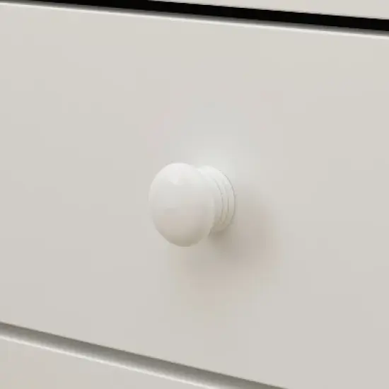 Famapy White Changing Table With 2 Shelves and 5 Storage Drawers image {5}