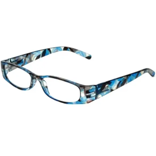 Calabria 759 Designer Acetate Reading Glasses in Blue +2.50 138mm Frame/50mm Lens Width image {3}
