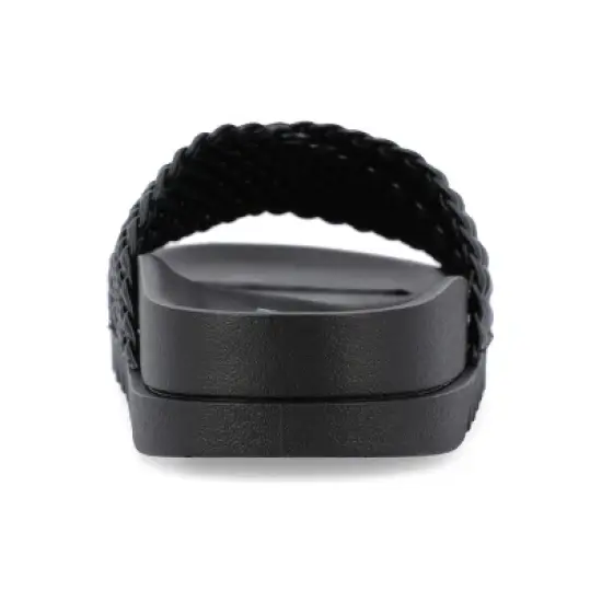 Journee Collection Womens Gretie Flatform Treaded Slide Sandal image {2}