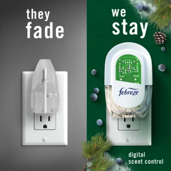 Febreze Plug Dual Air Freshener Refill - White Pine & Juniper Berry - 1.75 fl oz/2ct image {4}