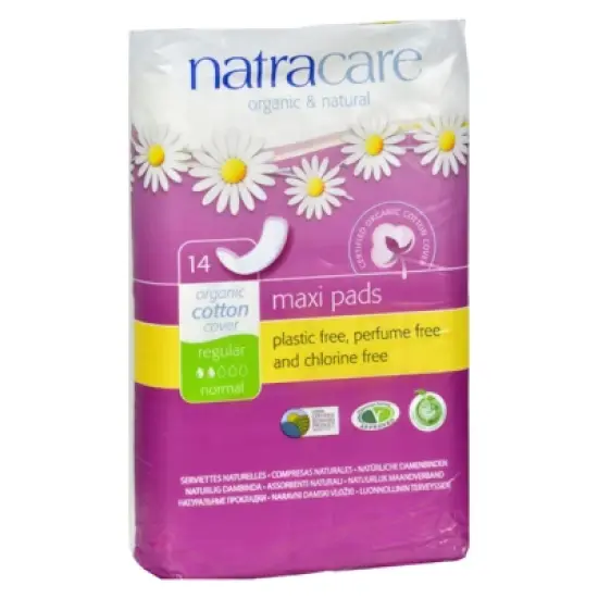 Natracare Organic Cotton Maxi Pads Regular/Normal - 14 ct image {5}