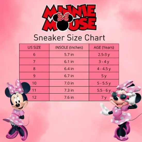 Disney Girl Minnie Mouse One Red Light Sneakers (Toddler) image {5}