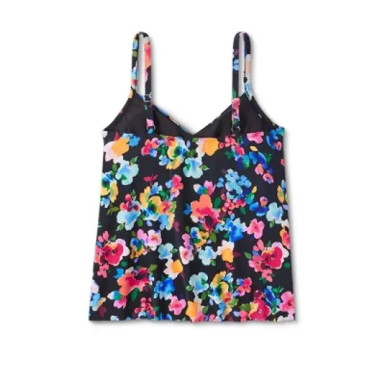 Women's UPF 50 V-Neck Angled Tiered Tankini Top - Aqua Green&reg; image {10}