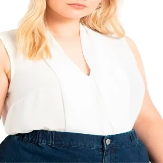 ELOQUII Women&rsquo;s Plus Size The Ultimate Layering Tank image {1}