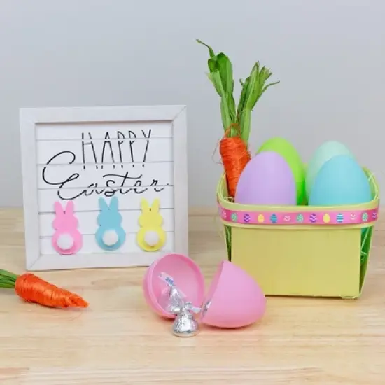 Cornucopia Brands Quart Wooden Berry Baskets, Pastels, 6pc Set; for Fruit, Gifts, Easter, Crafts image {5}