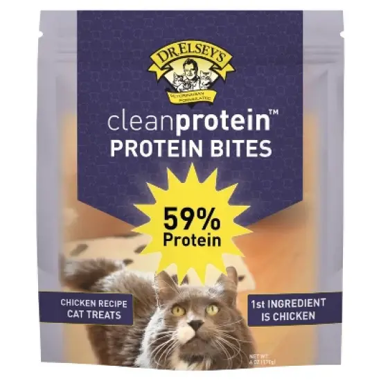 Dr. Elsey's Clean Protein Chicken Flavor Crunchy Cat Treats - 6oz image {6}
