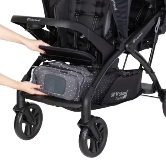 Baby Trend Sit N' Stand Double 2.0 Stroller - Madrid Black image {8}