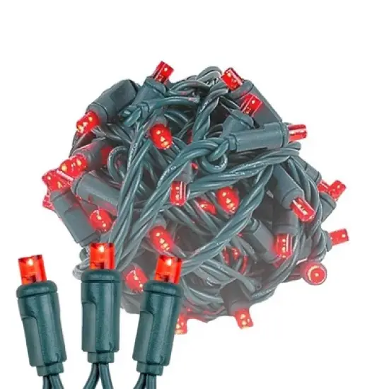 Novelty Lights LED Christmas String Lights 70 Mini Bulbs (Green Wire, 35 feet) image {11}