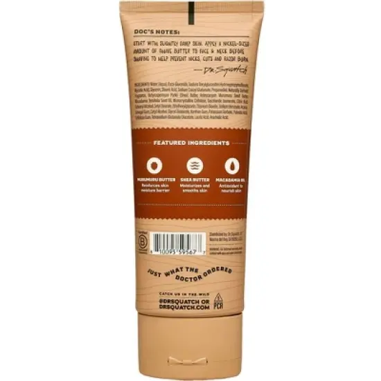 DR. SQUATCH Men's Natural Shave Butter - Wood Barrel Bourbon - 6 fl oz image {1}