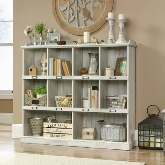 47" Barrister Lane Bookshelf White Plank - Sauder image {1}