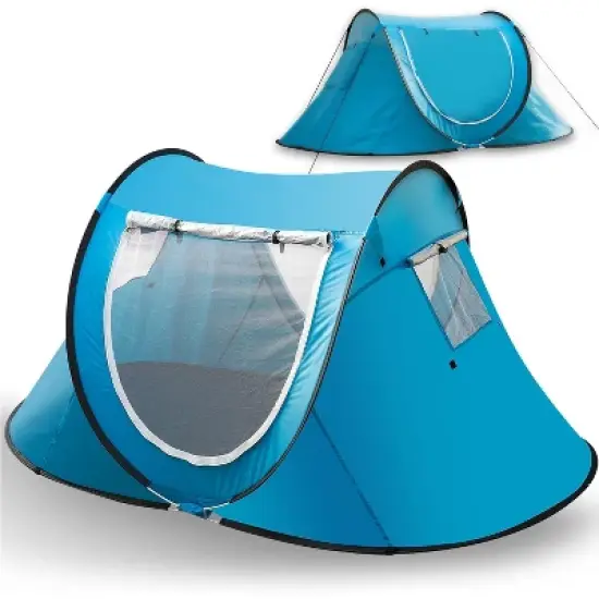 Zone Tech Instant pop Up Beach Tent Canopy - Portable Sun Shade Shelter 2-3 person Easy Set Up Canopy Tent with Carry Bag for Outdoor Activities image {8}