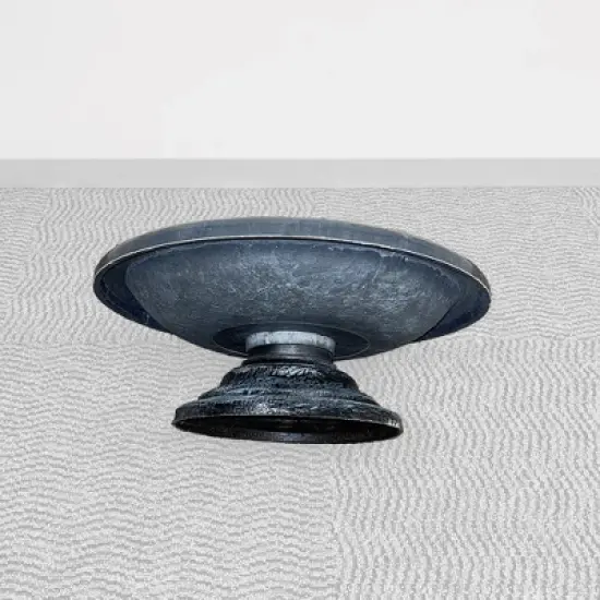 Tierra Garden 7.5"H Fiber Clay Birdbath, 19"D x 7.5"H, 6.5lbs. image {4}