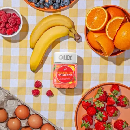 OLLY Probiotic + Prebiotic Gummies - Peachy Peach image {8}