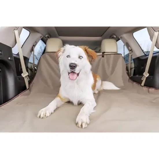 PetSafe Happy Ride Waterproof & Machine Washable Cargo Liner for Pets, Fits Most Vehicles, Tan (70"L x 50"W) image {2}