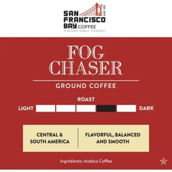 San Francisco Bay Coffee, Fog Chaser, 28 oz Ground Coffee image {2}