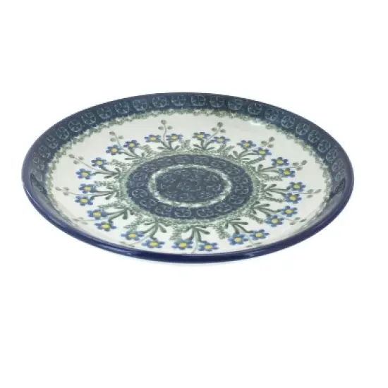 Blue Rose Polish Pottery Ceramika Artystyczna Dessert Plate image {5}