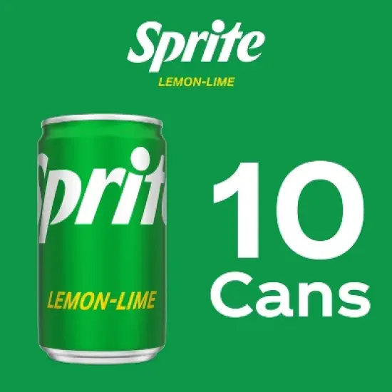 Sprite Soda - 10pk/7.5 fl oz Mini-Cans image {5}