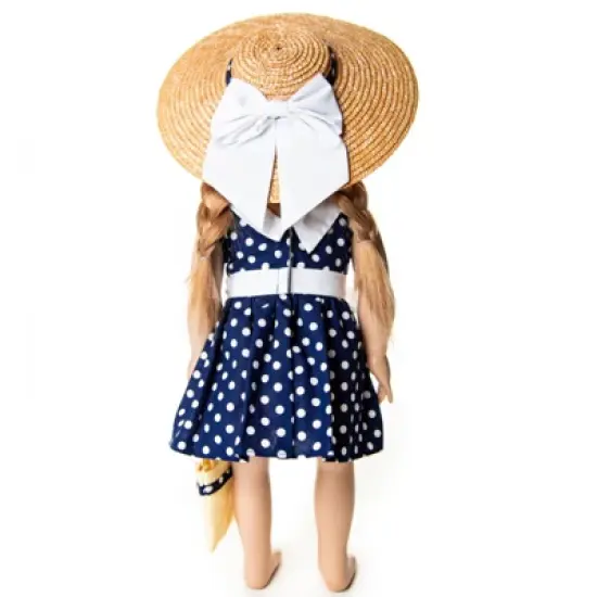 The Queen's Treasures 18 Inch Doll 1950's 3 Pc Polka Dot Dress Doll Clothes image {7}