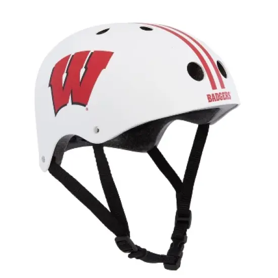 NCAA Wisconsin Badgers Multi-Sport Helmet - White image {4}