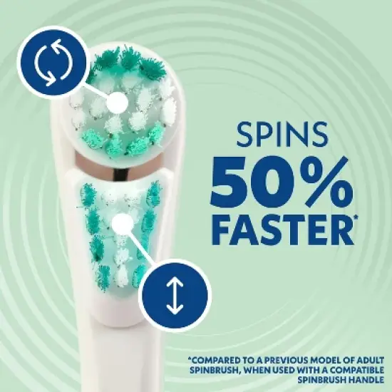 Spinbrush Pro Whiten Toothbrush Replacement Head Soft, 2 Ct image {4}