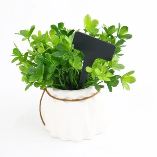 Unique Bargains Parterre Home Garden Plastic Rectangle Shaped Plant Tag Label Marker 20 Pcs image {4}